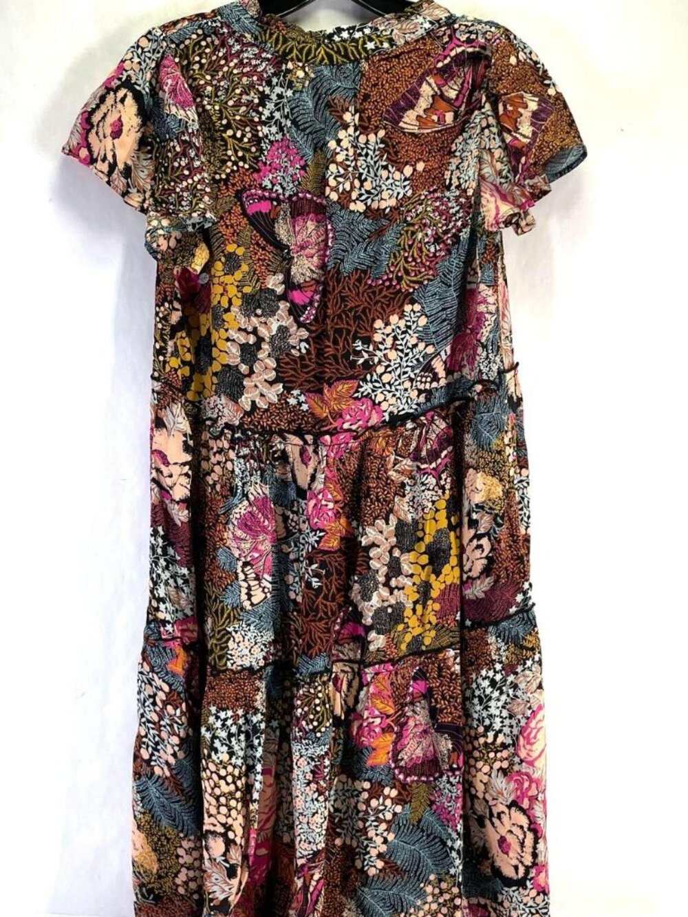 LyreBird Ruffle-Sleeve Dress - Picture 5 of 8